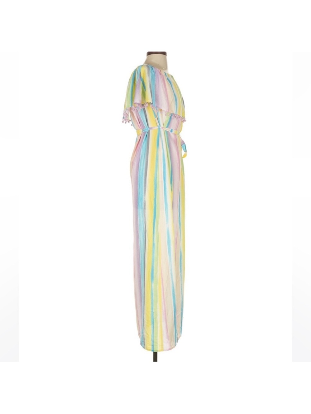 Buddy Love Carmen Pastel Off The Shoulder High Slit Maxi Dress Women’s XS - Picture 4 of 7